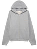 men's grey zip-up hoodie