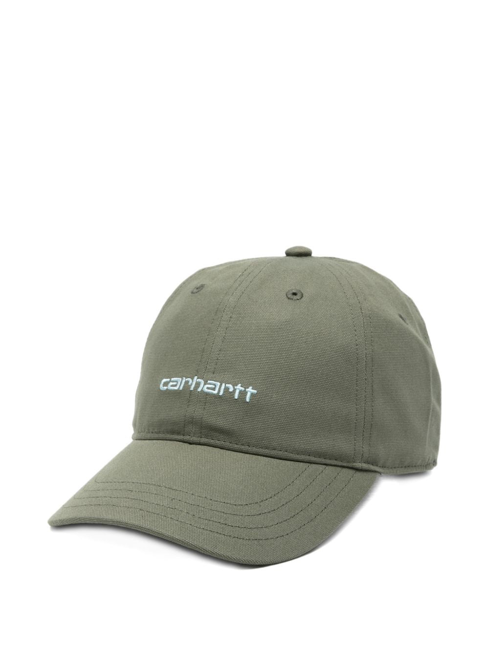 cappello canvas script uomo verde 