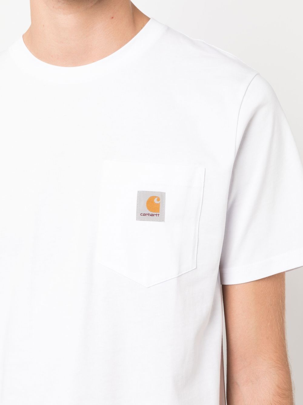 t-shirt pocket uomo bianca 