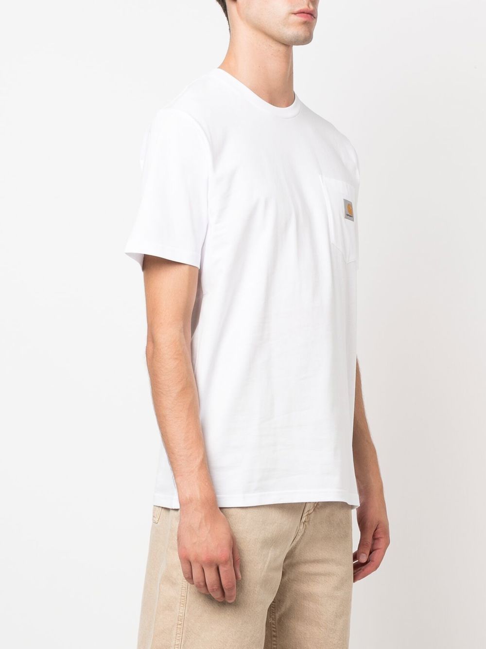 t-shirt pocket uomo bianca 
