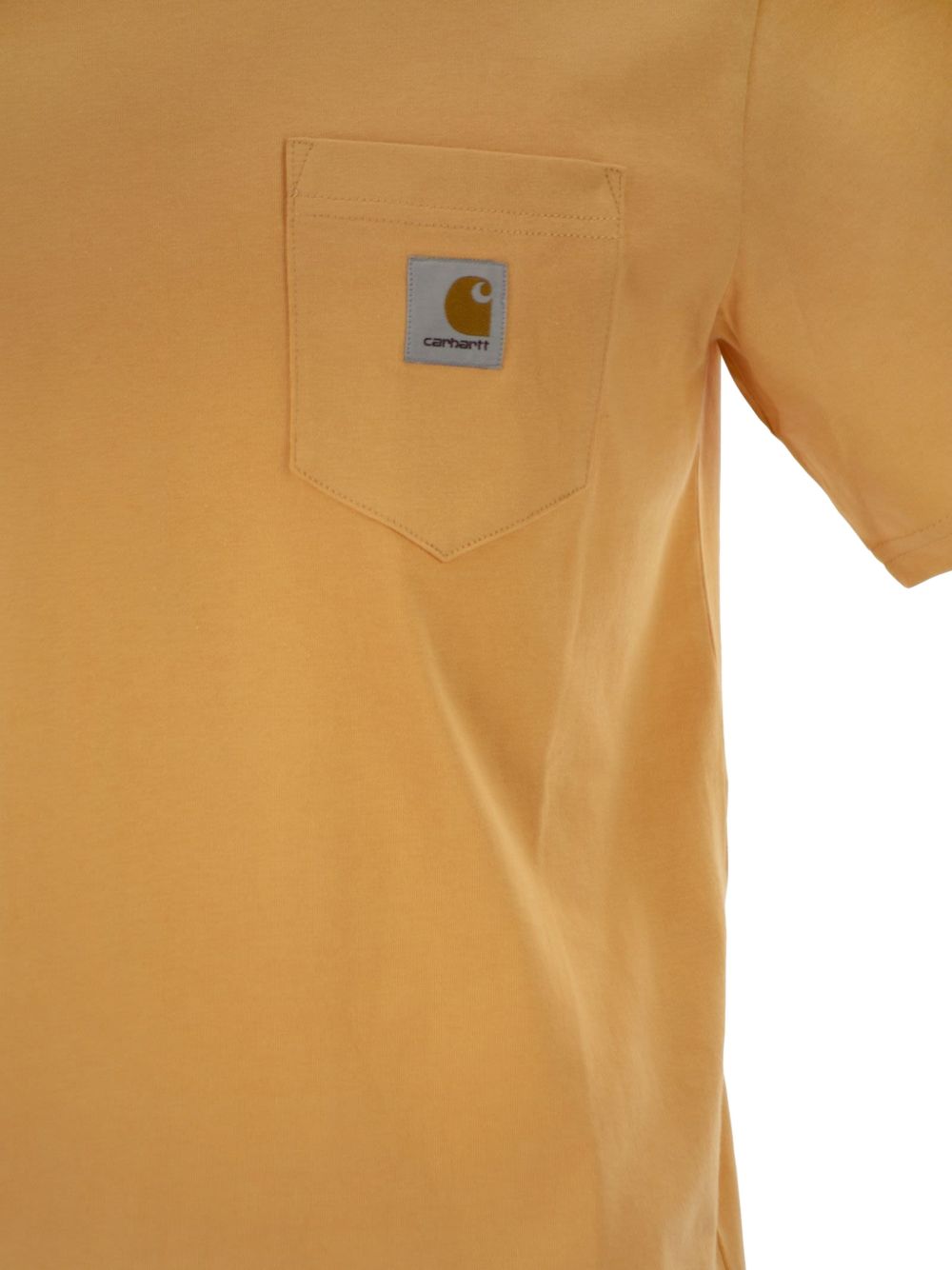 t-shirt pocket uomo arancio 