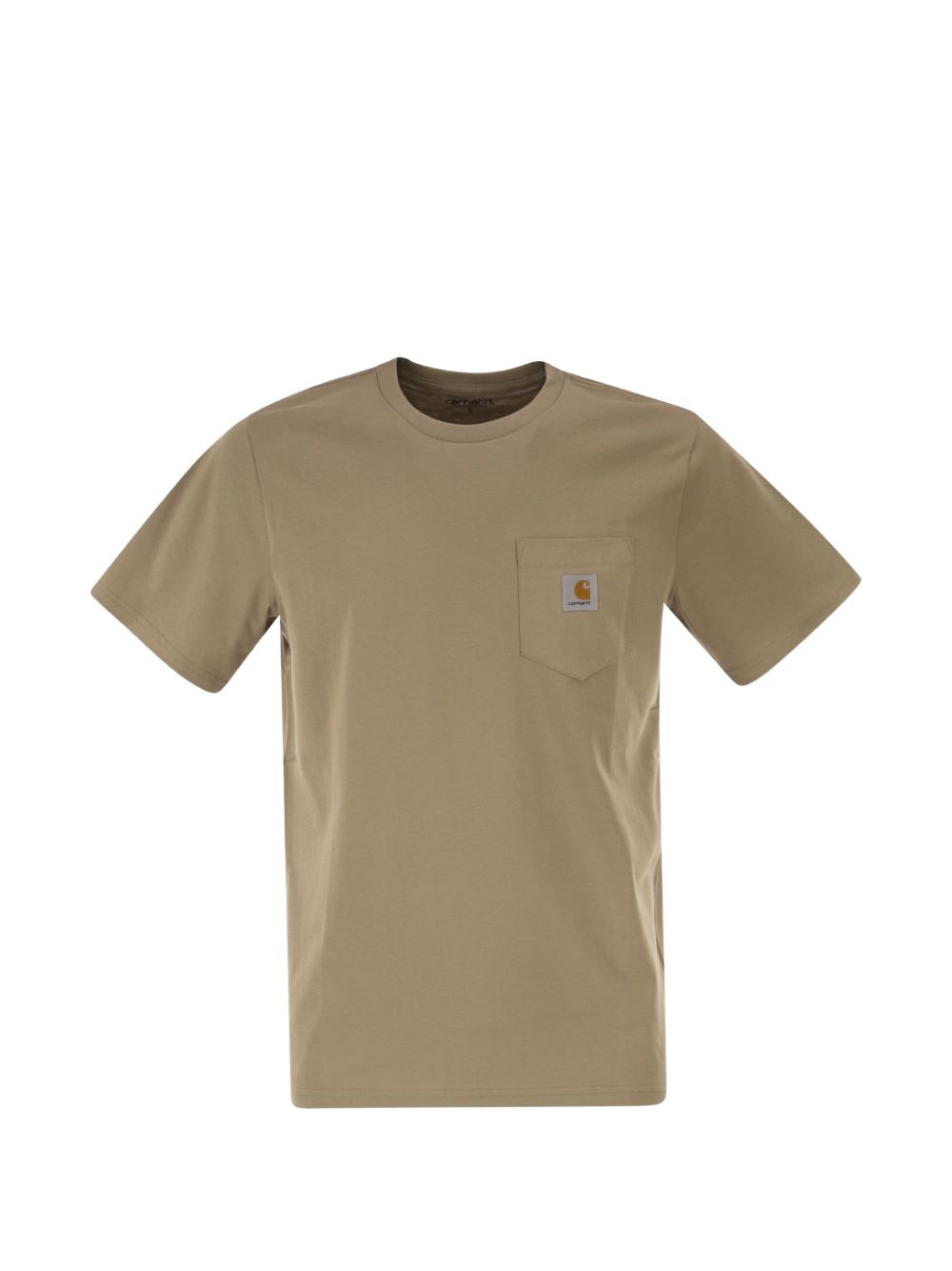 t-shirt pocket uomo beige 