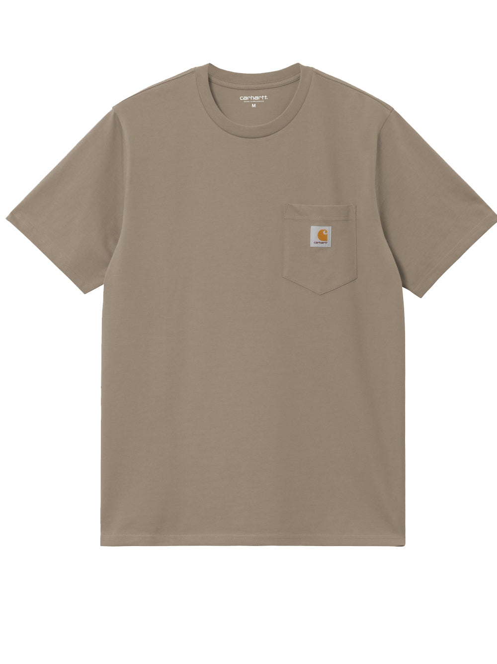 t-shirt pocket uomo beige 