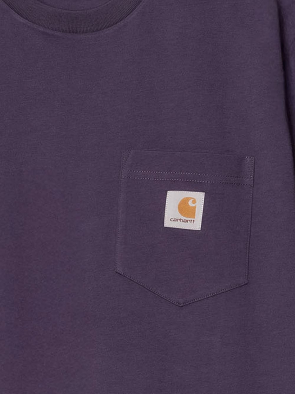 t-shirt ss pocket uomo viola 