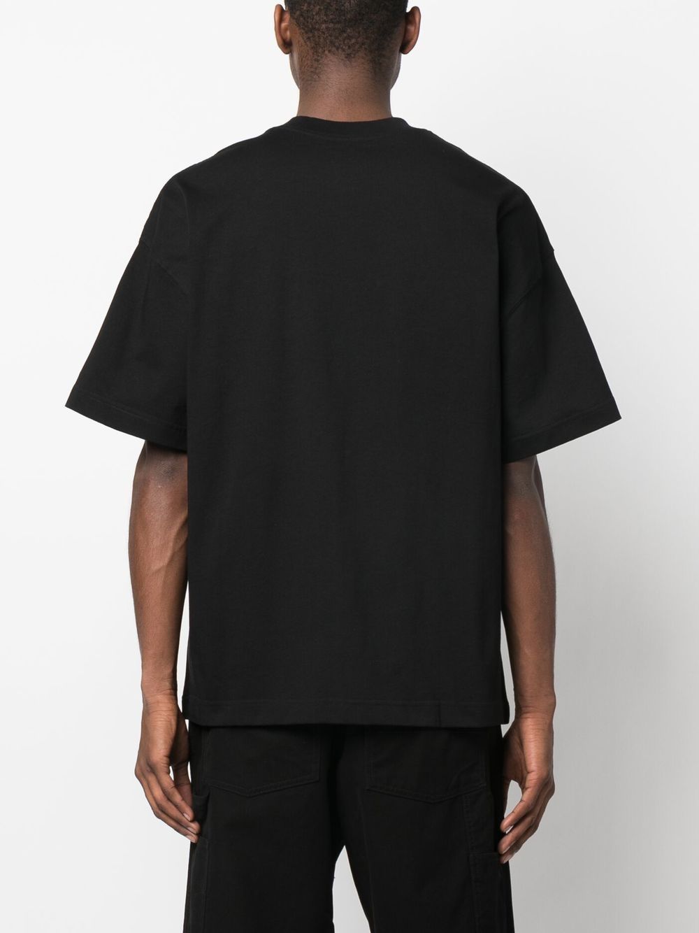 t-shirt ss link script uomo binanca 