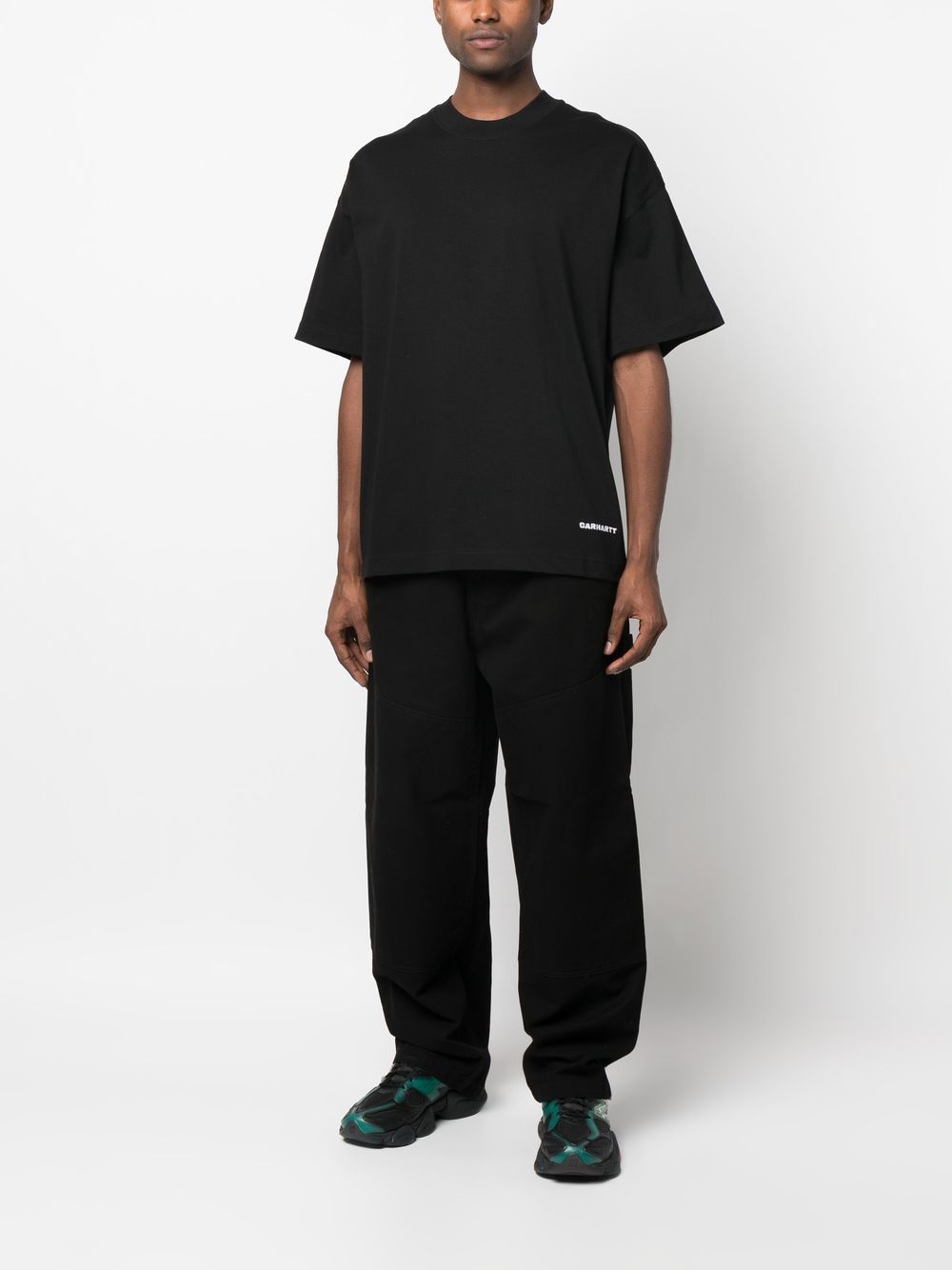 t-shirt ss link script uomo binanca 