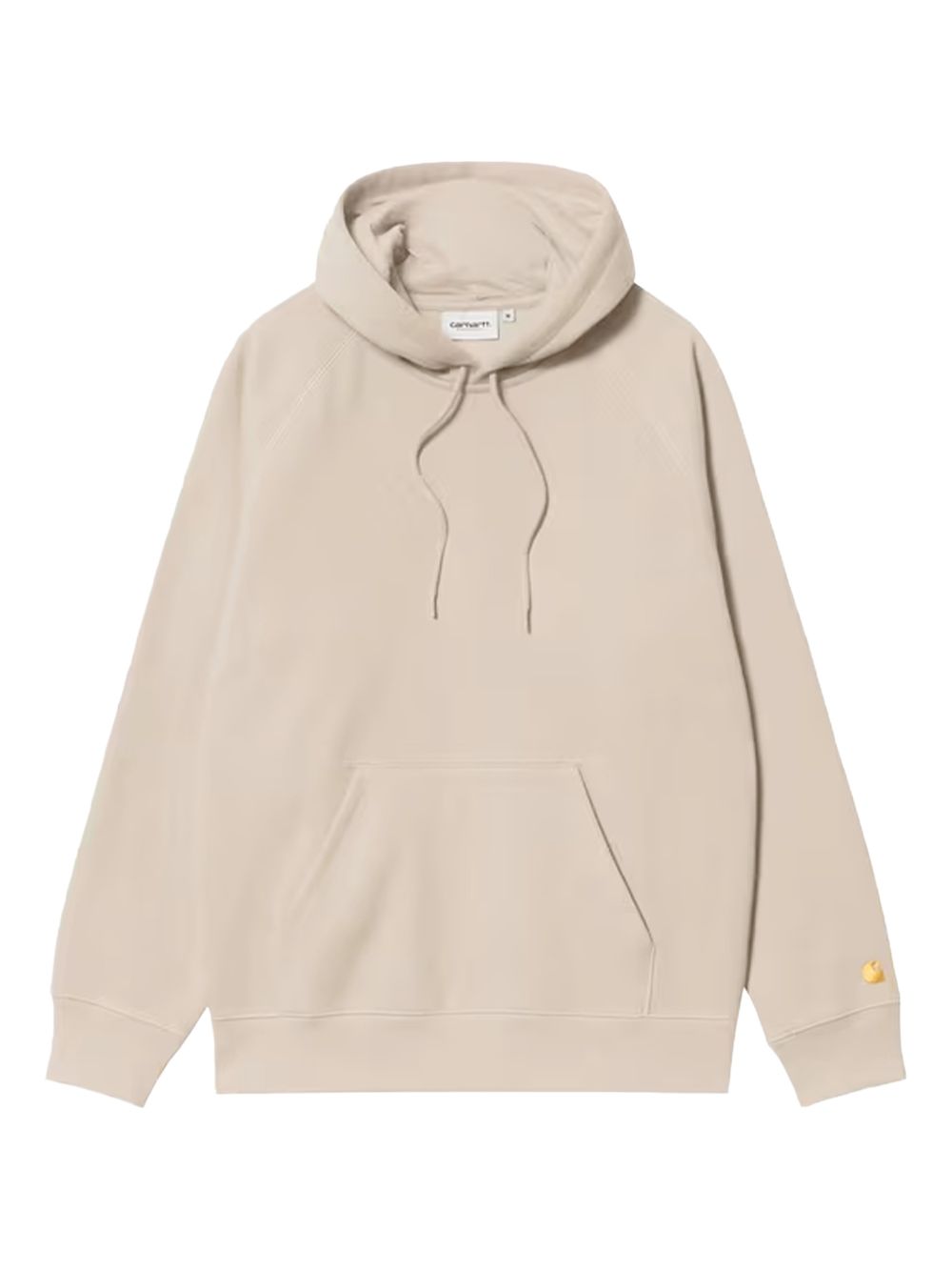 felpa chese hooded uomo beige 
