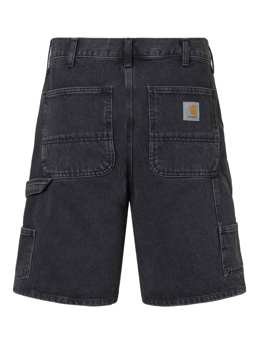 pantaloncini double knee uomo neri 