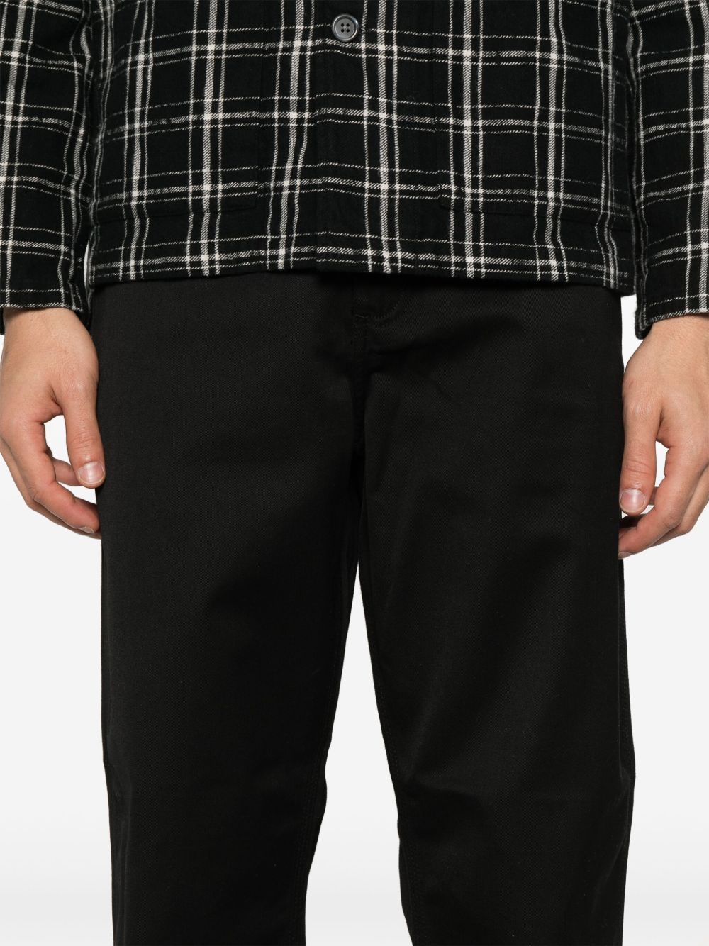 pantalone simple uomo neri 