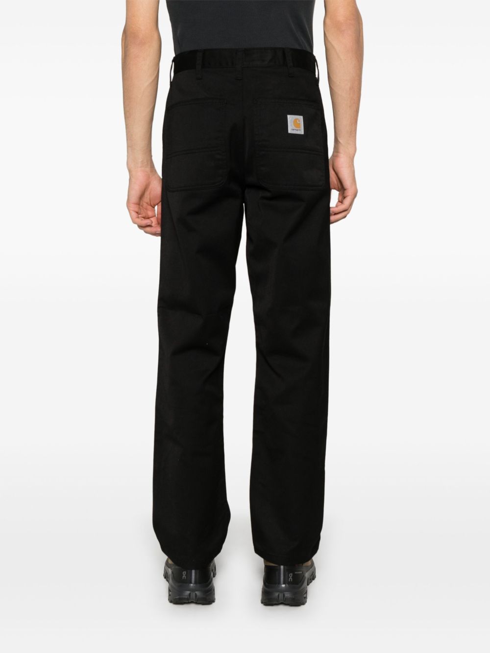 pantalone simple uomo neri 