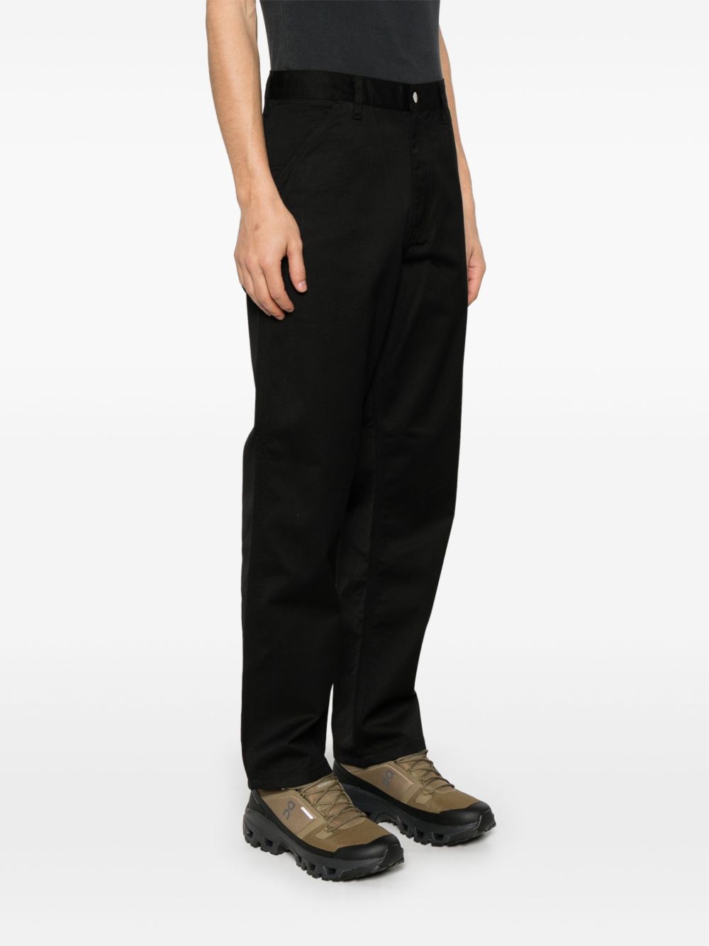 pantalone simple uomo neri 