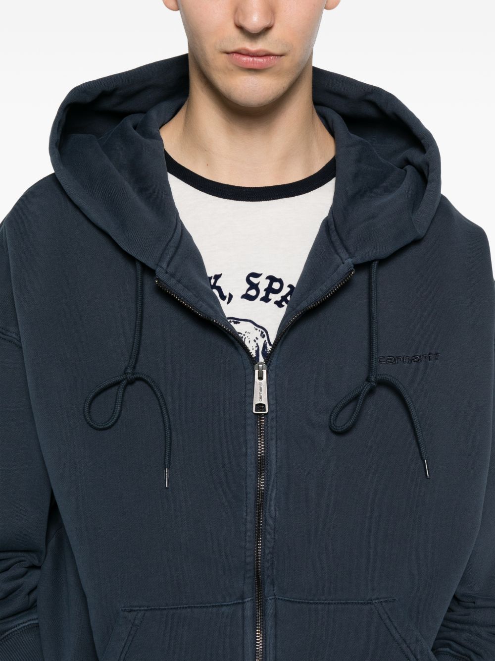 felpa hooded benton uomo carbone 