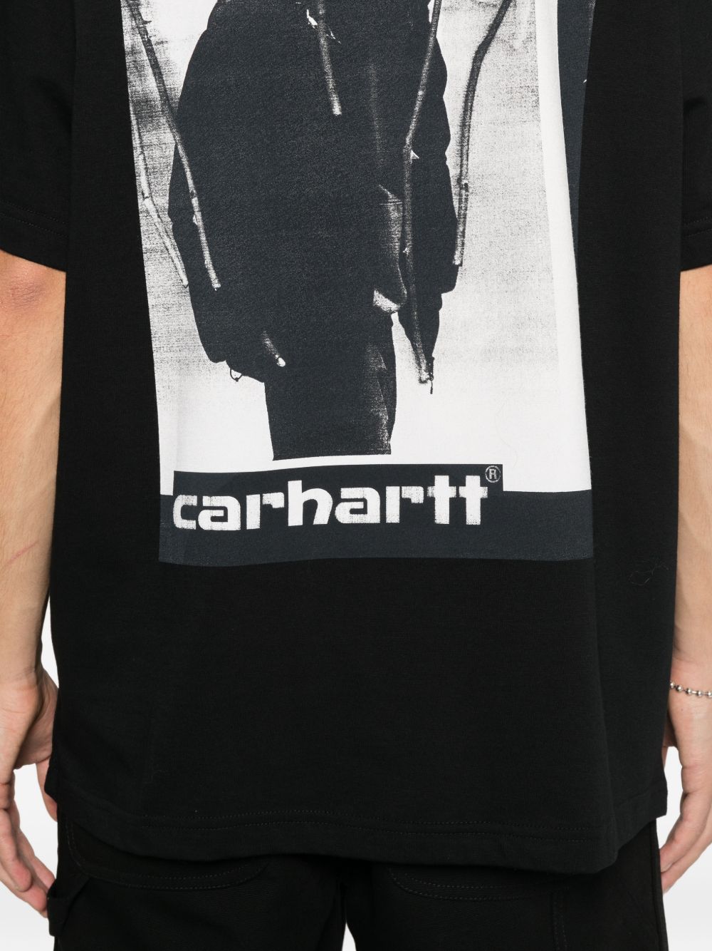 t-shirt ss archive script uomo nera 