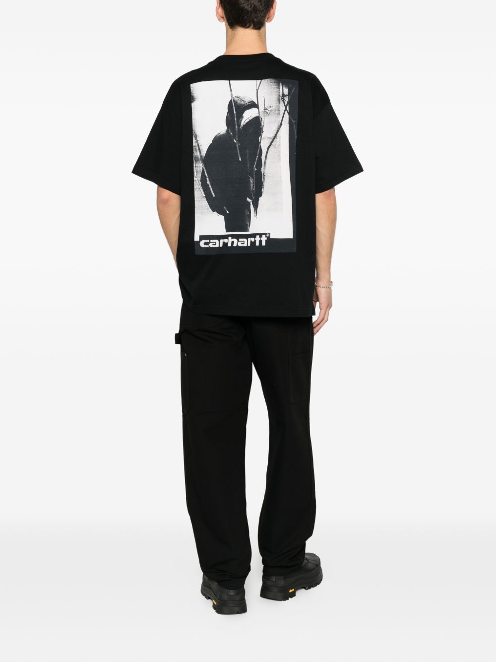 t-shirt ss archive script uomo nera 
