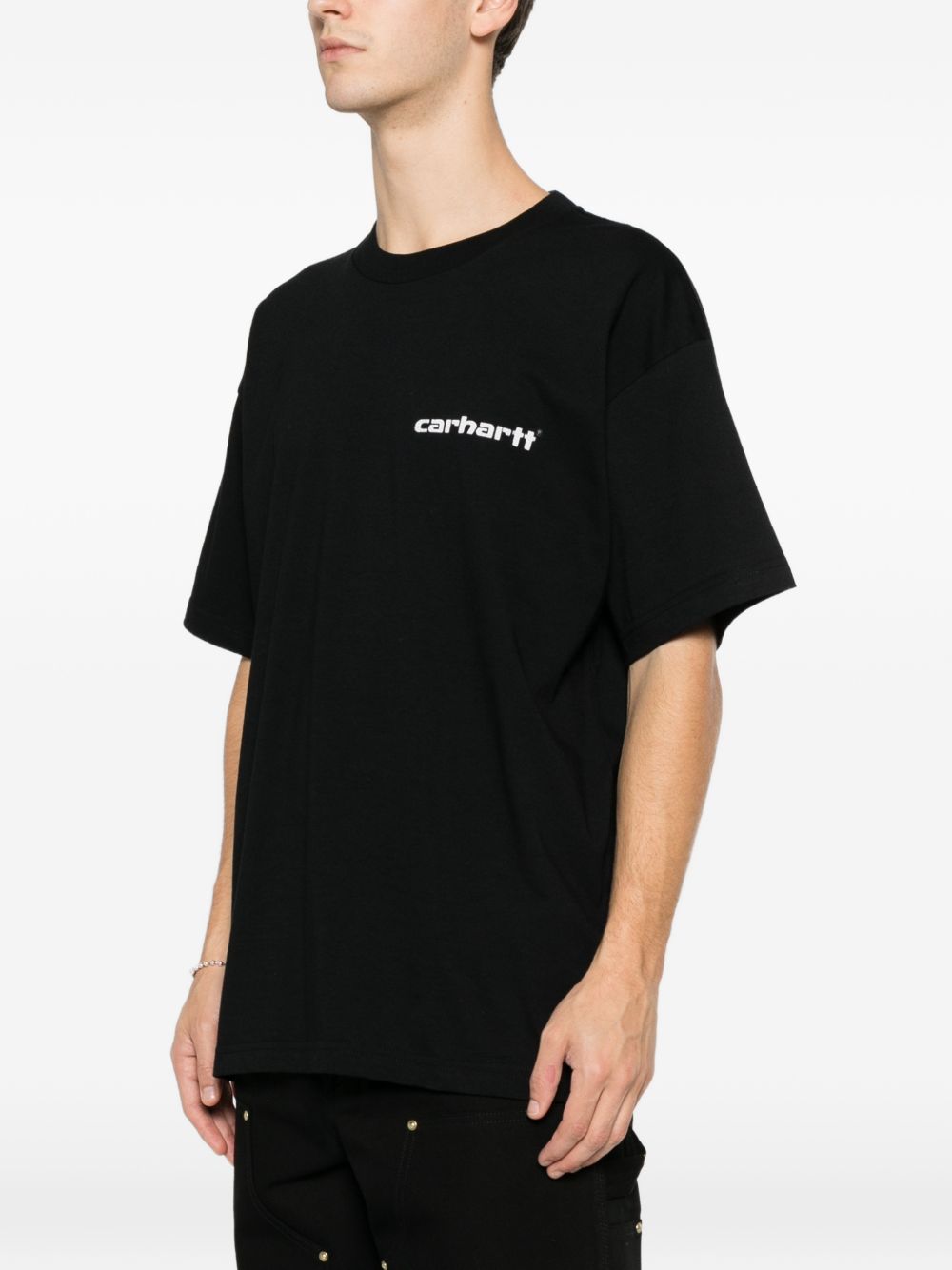 t-shirt ss archive script uomo nera 
