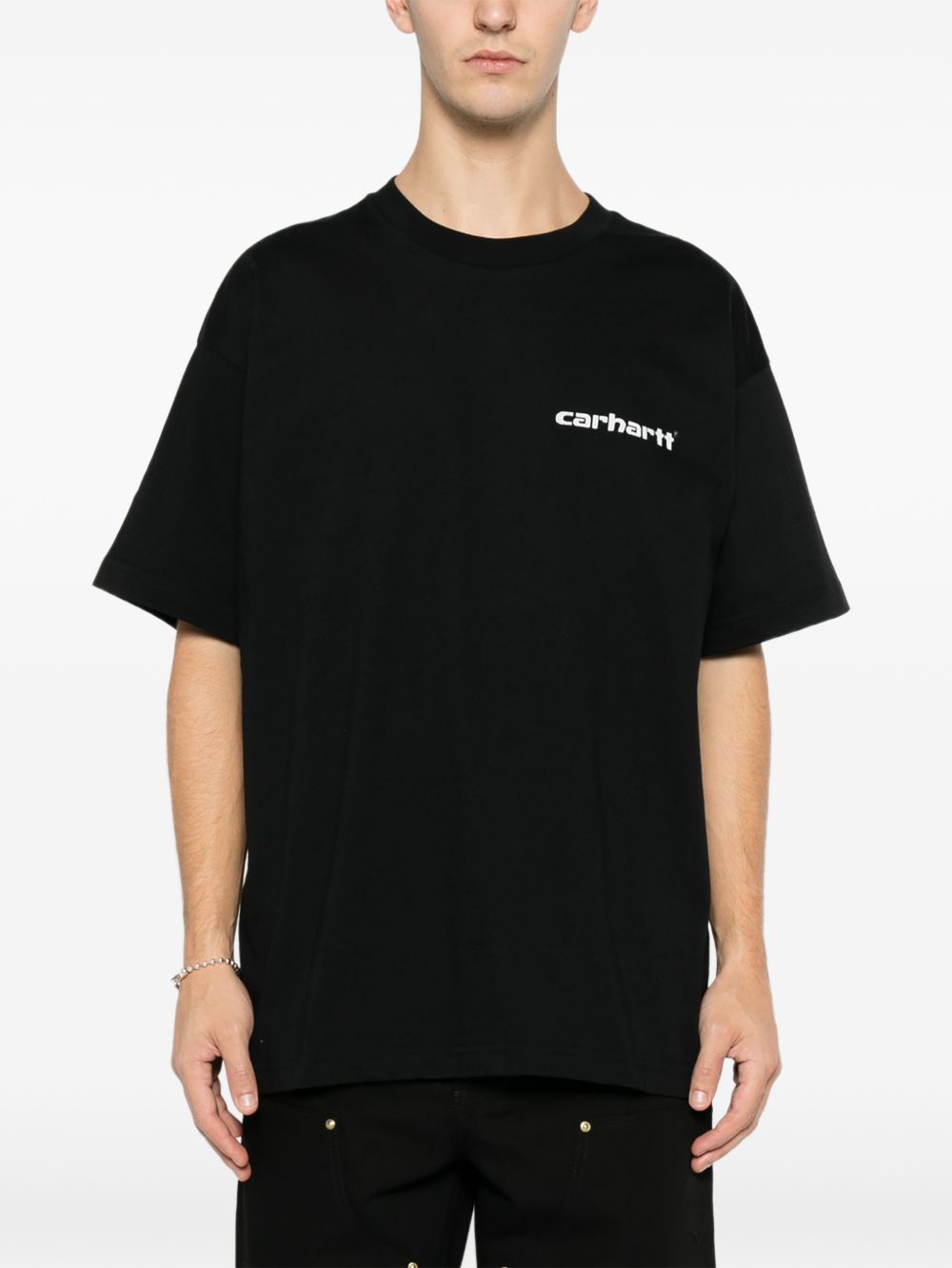 t-shirt ss archive script uomo nera 