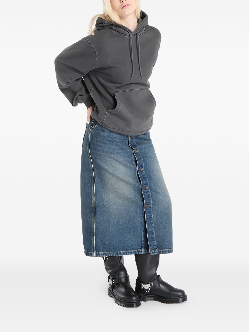 felpa hooded torion uomo nera 