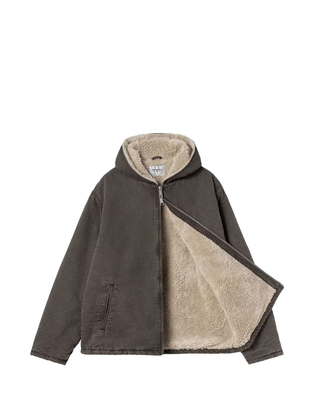 giacca hooded mitch uomo marrone 