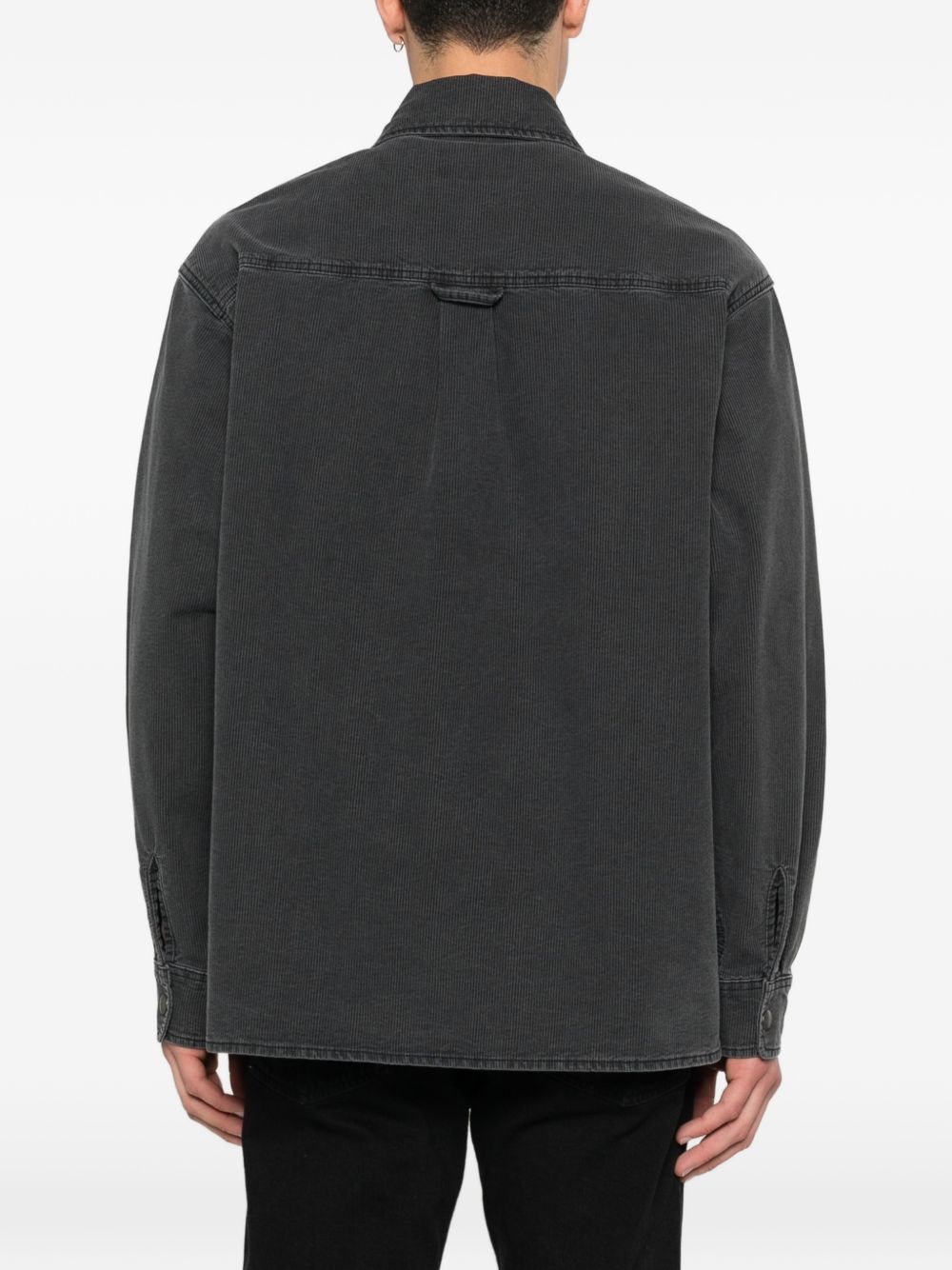 giacca camicia parrish uomo grigia 
