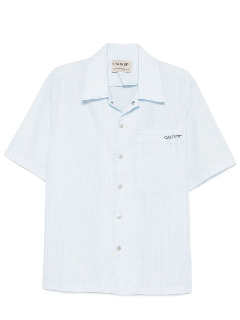 camicia beck ss checks uomo azzura 