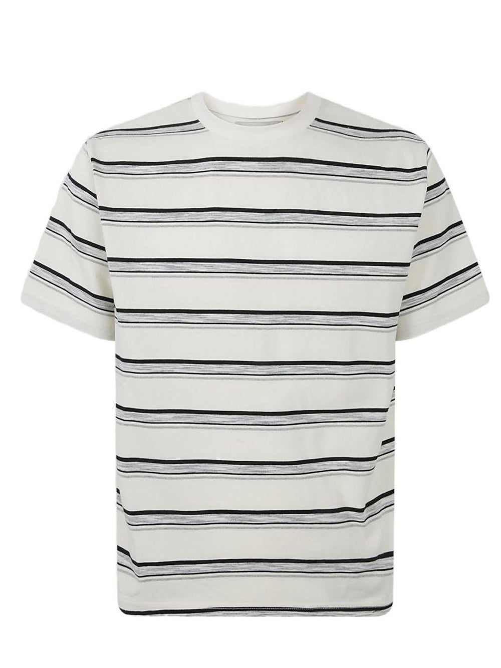 t-shirt parker uomo a righe ecru 