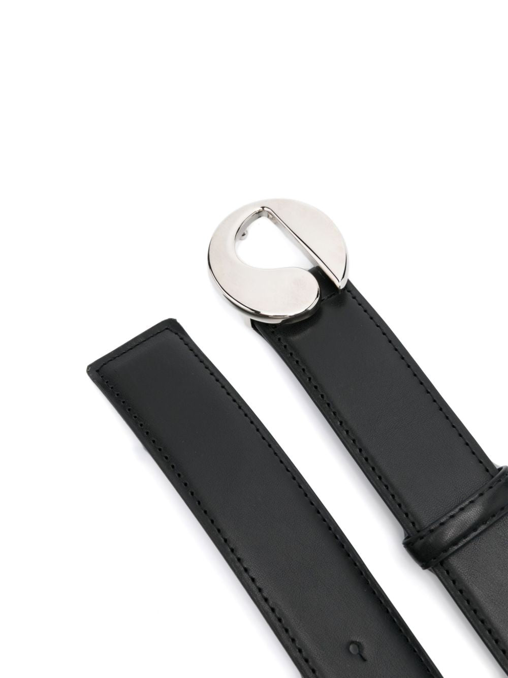 cintura logo donna nera 