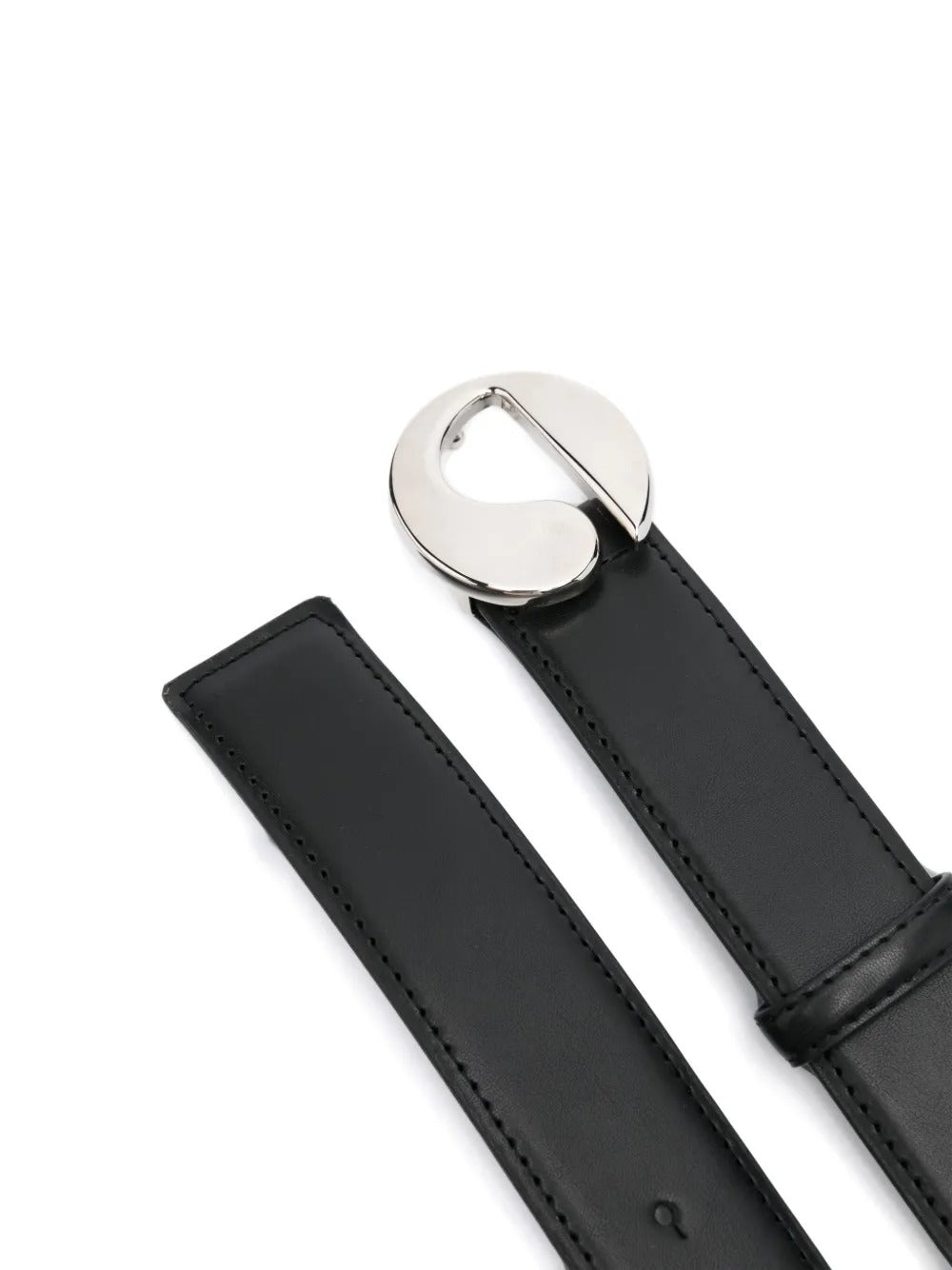 cintura logo donna nera 