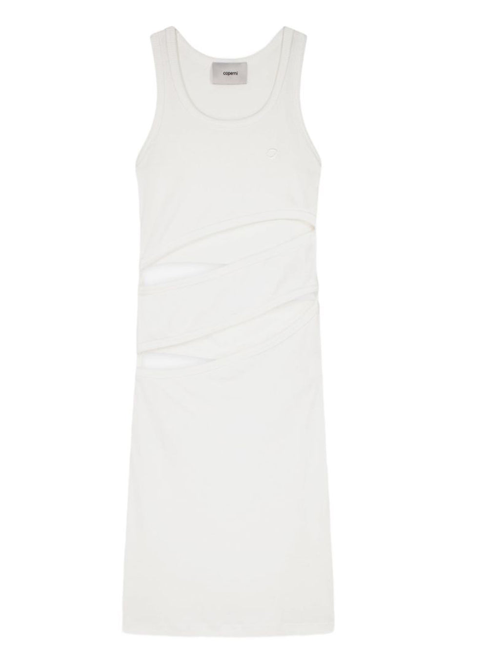 abito spiral donna bianco 