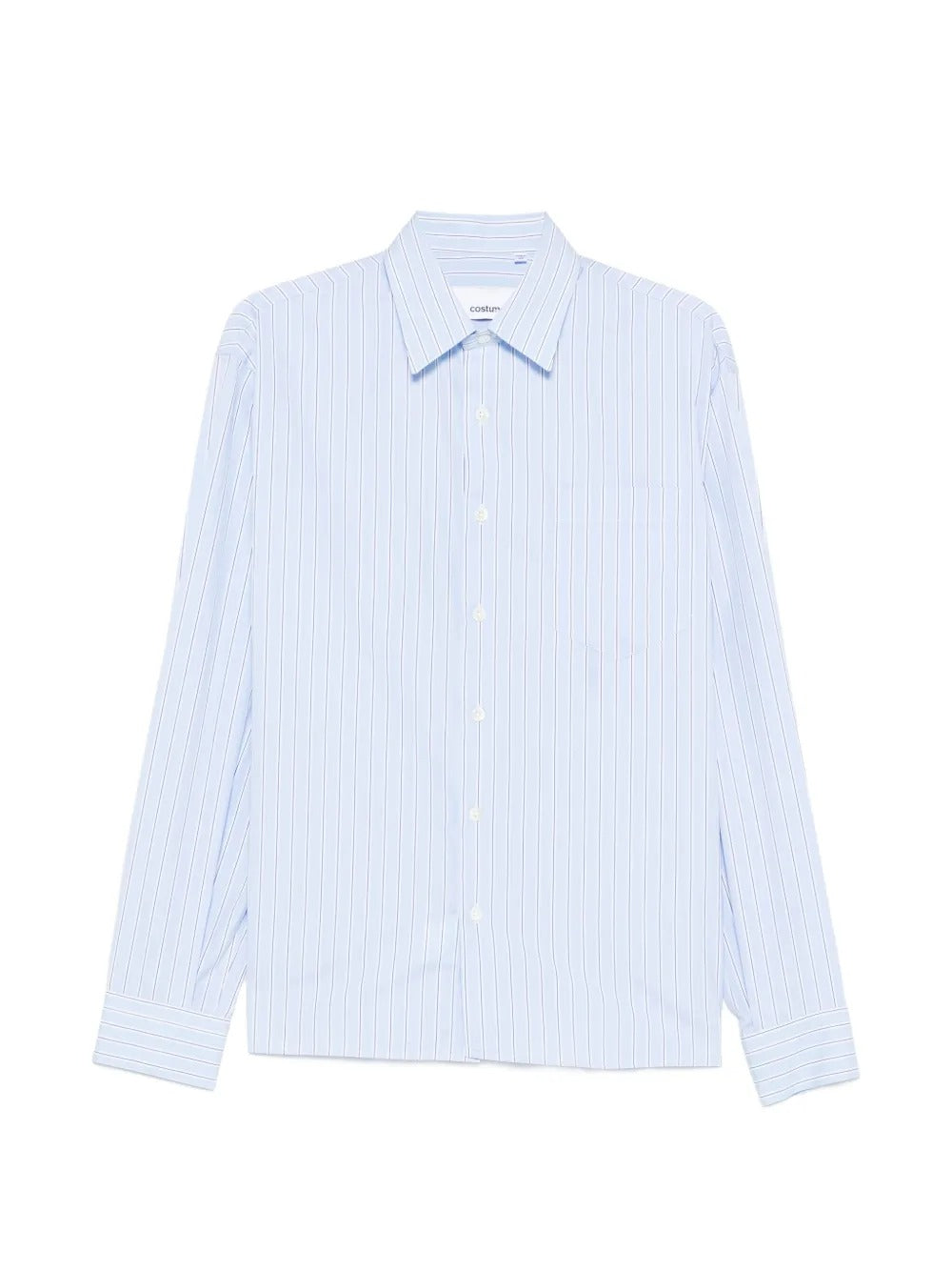 camicia ml rosario uomo azzurra a righe 