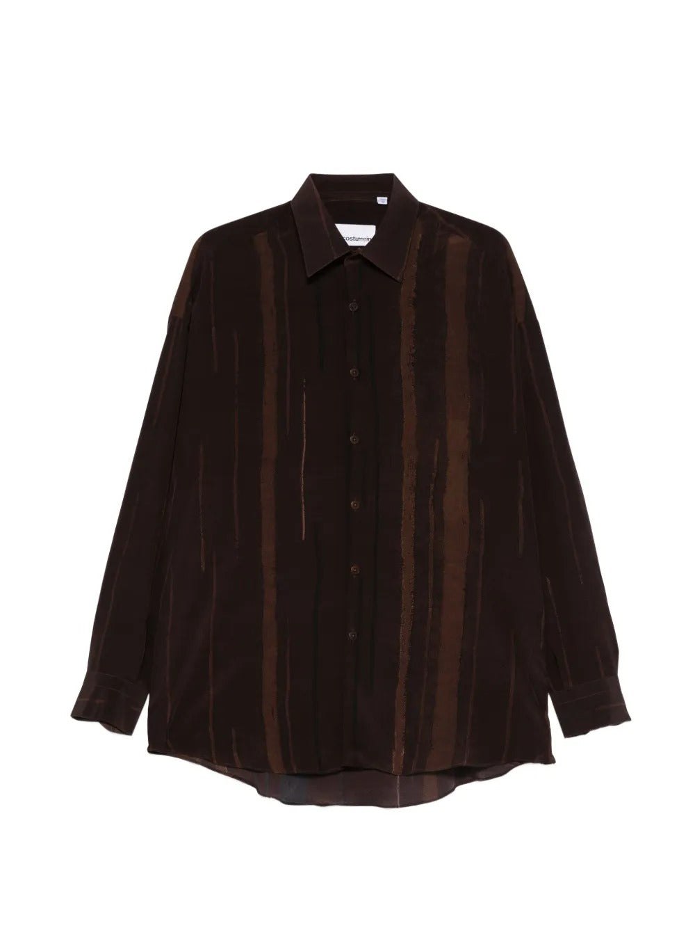 camicia valentino kalu trapezio marrone 