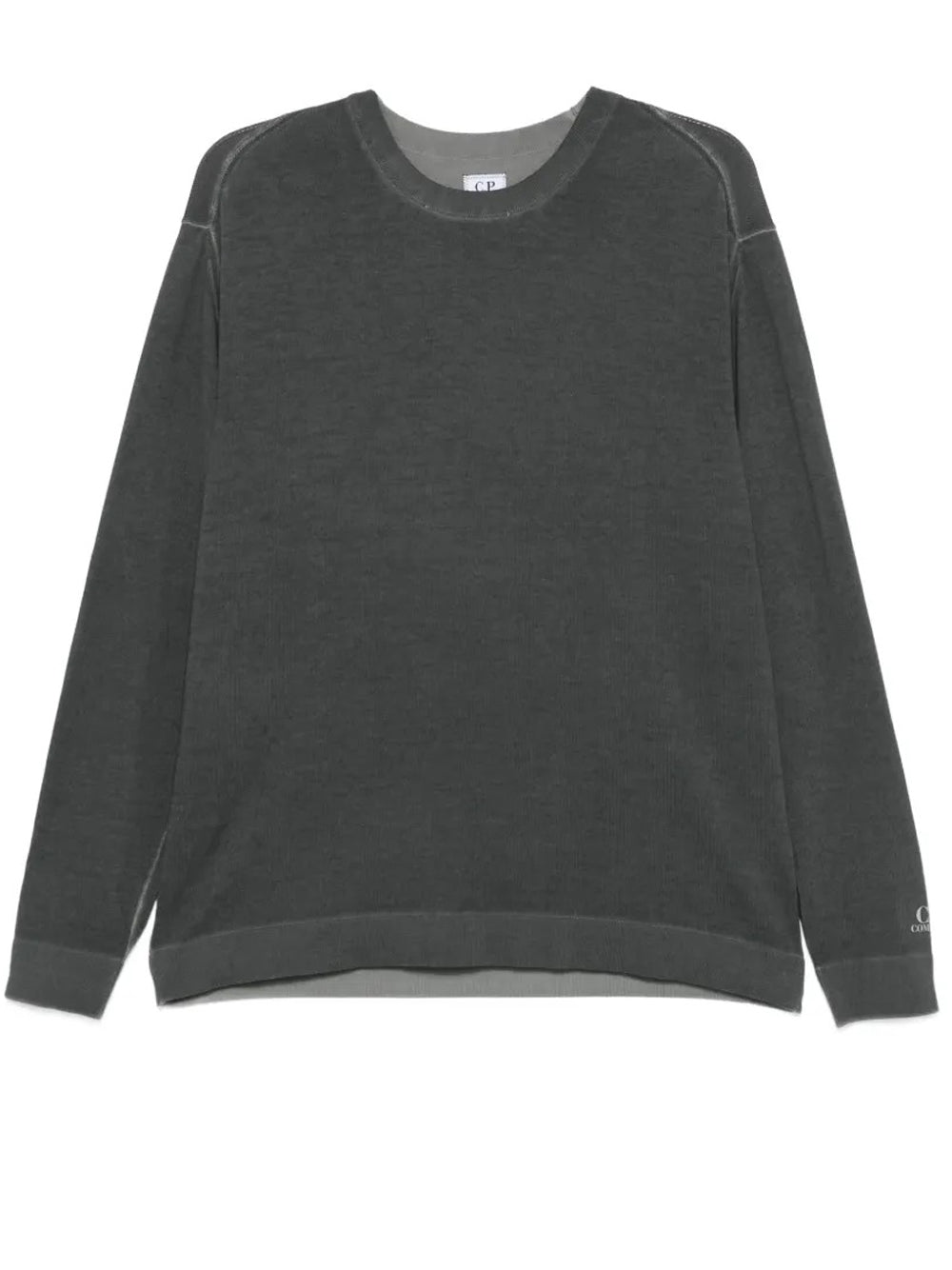 maglia crepe double dyed uomo grigia 