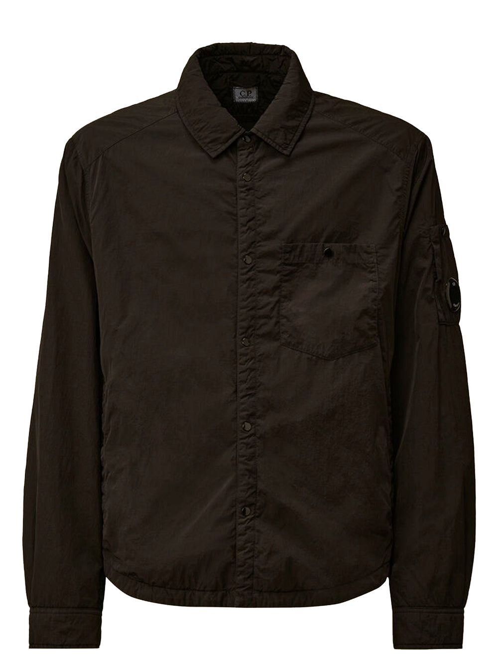 overshirt chrome-r padded lens uomo nera 