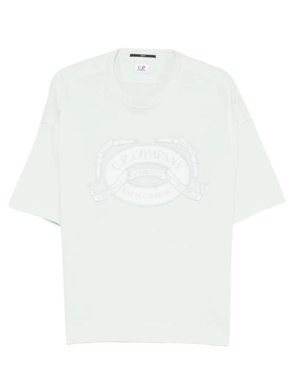 t-shirt logo uomo verde azzurro chiaro 