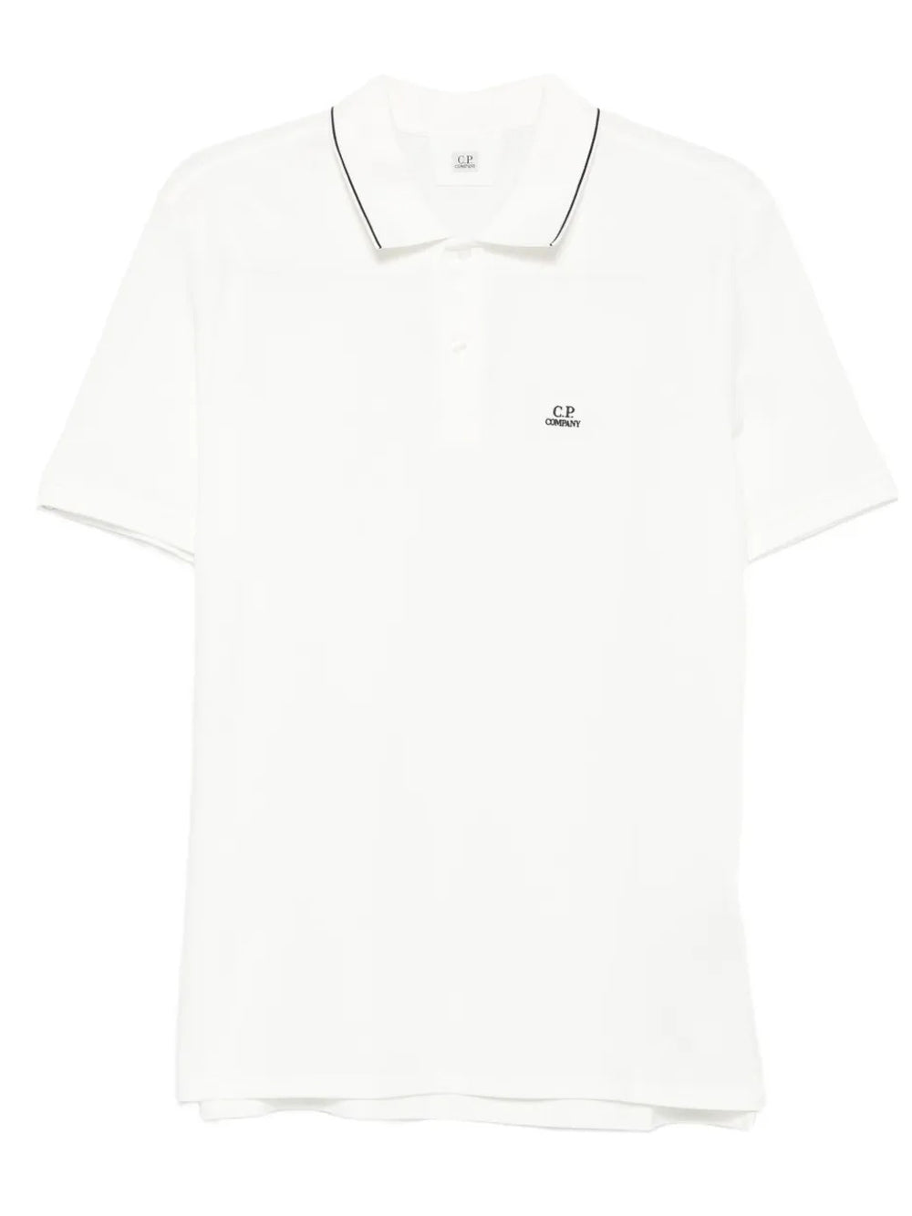 polo triped collar uomo bianca 