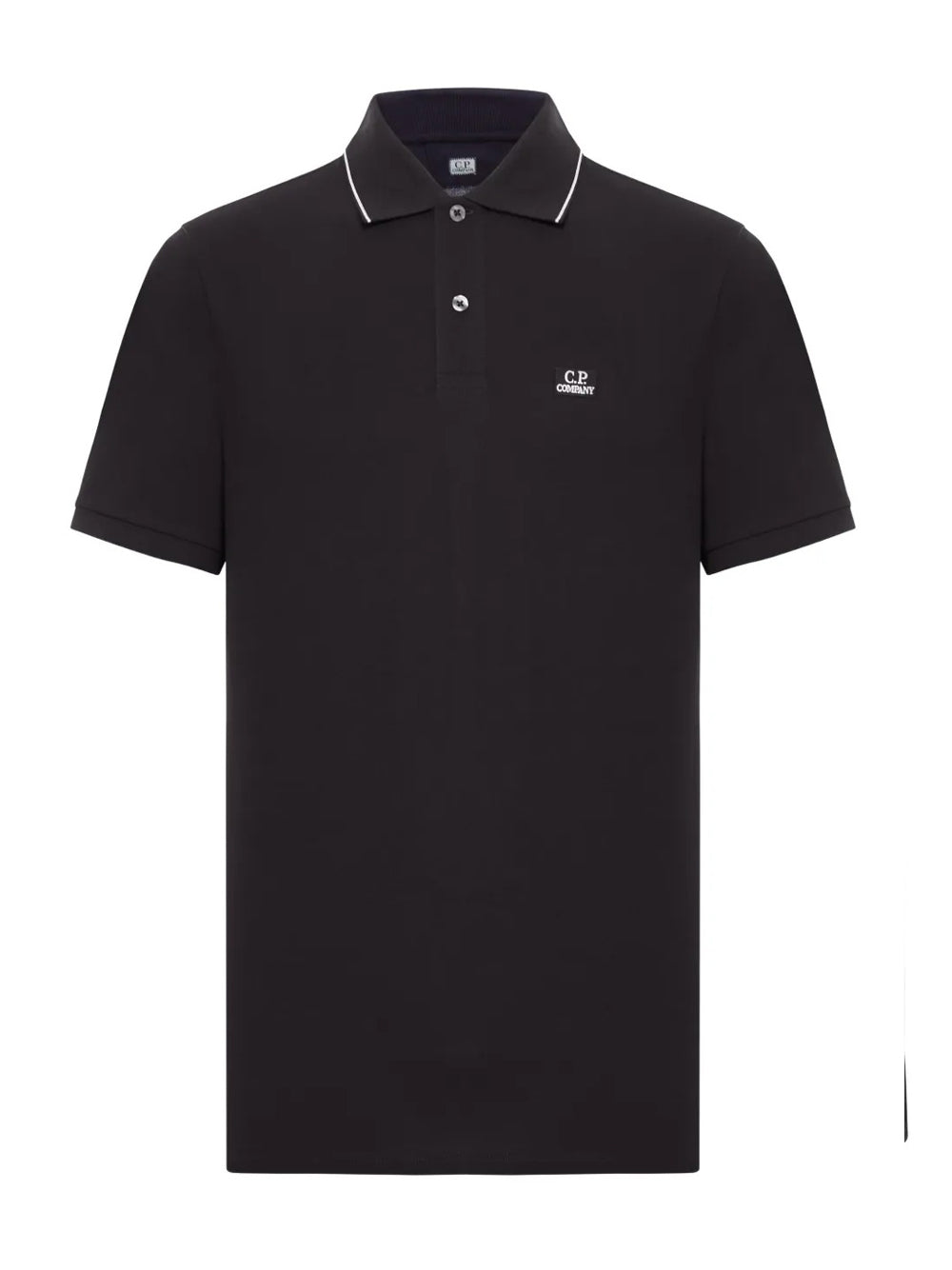 polo triped collar uomo nera 