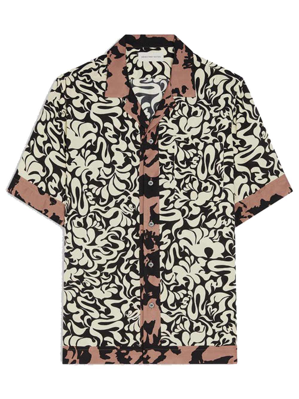 camicia 01310-carltone 3084 uomo nera 