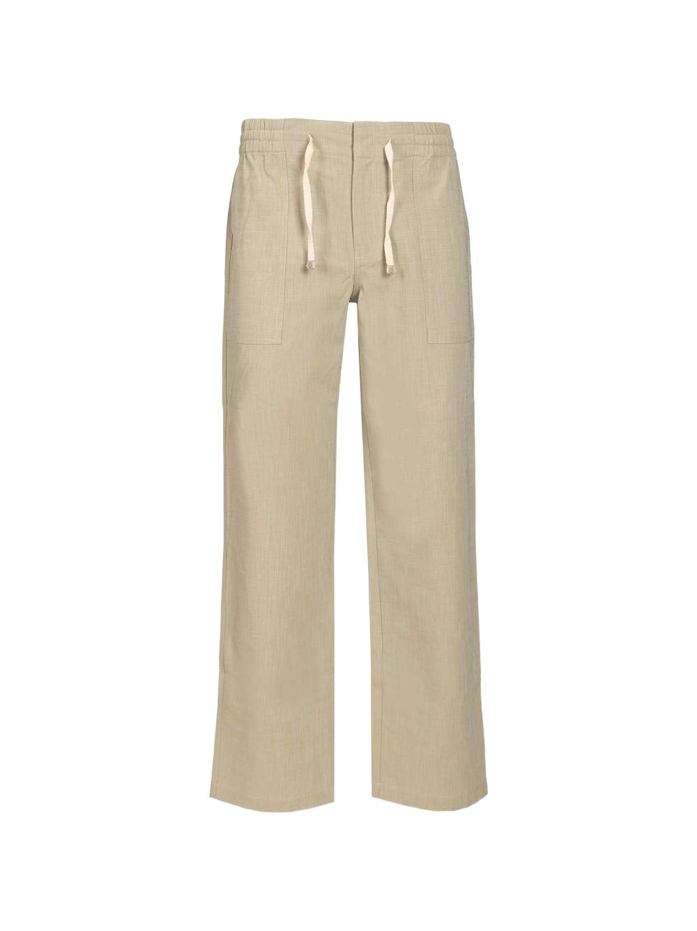 pantaloni elastici uomo kaki 