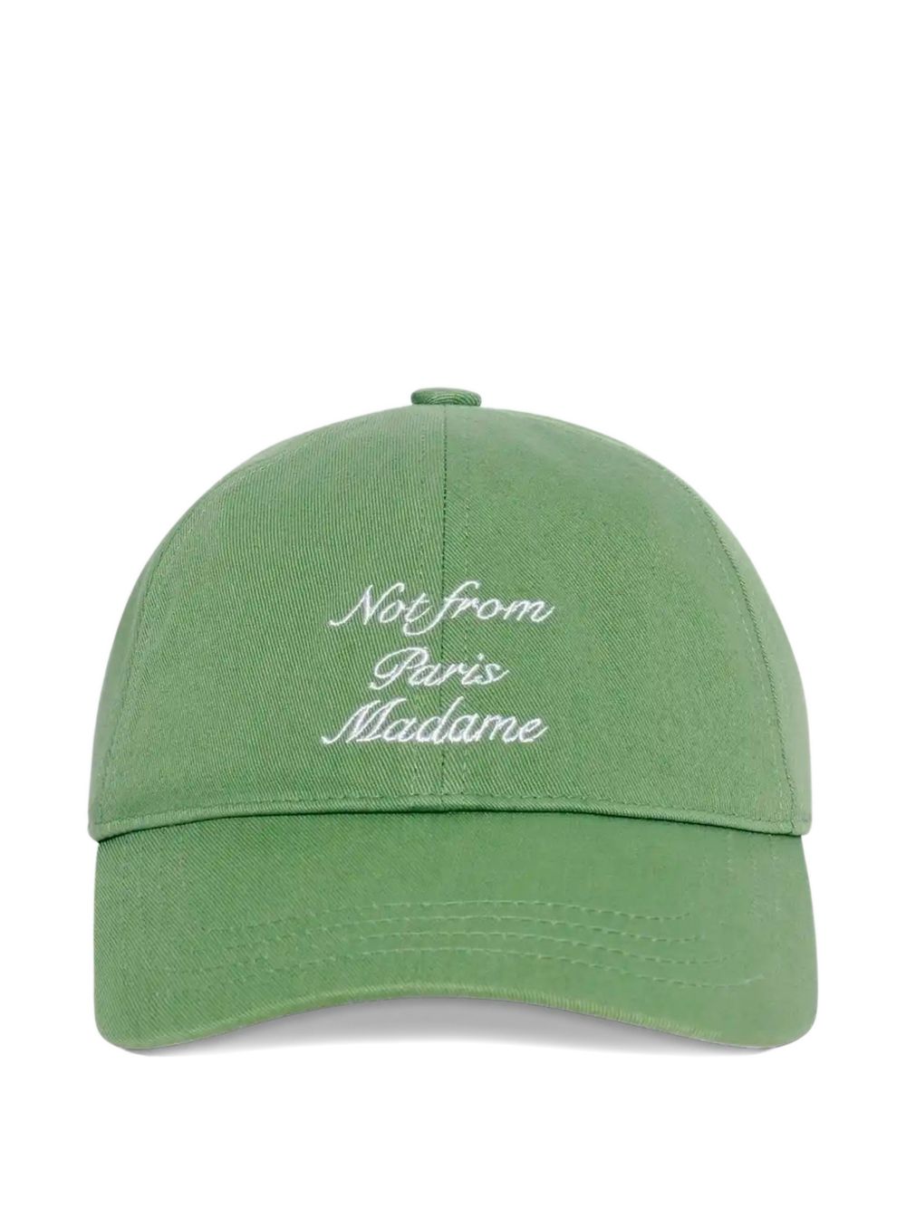 cappello slogan calligraphy uomo verde 