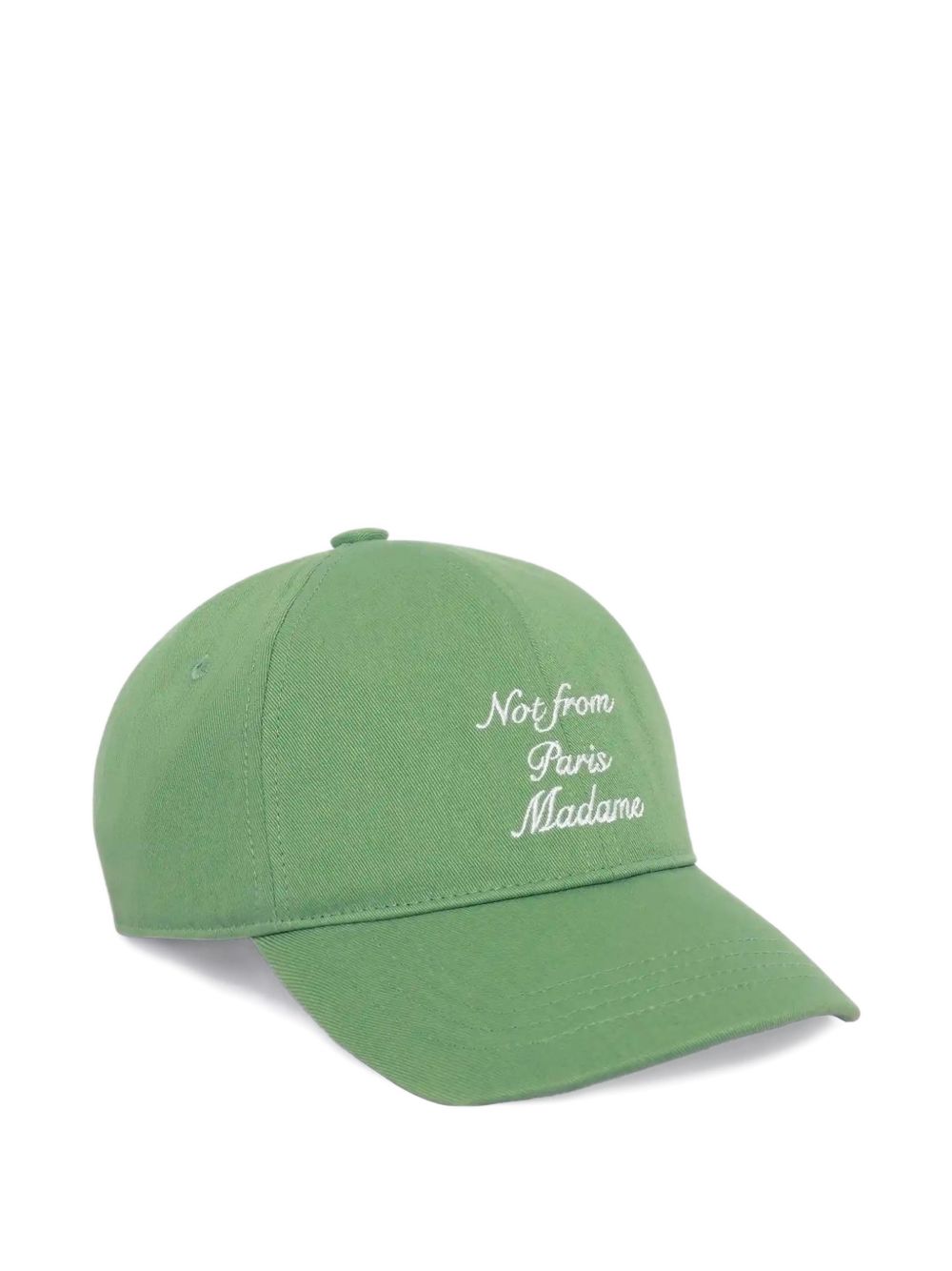 cappello slogan calligraphy uomo verde 