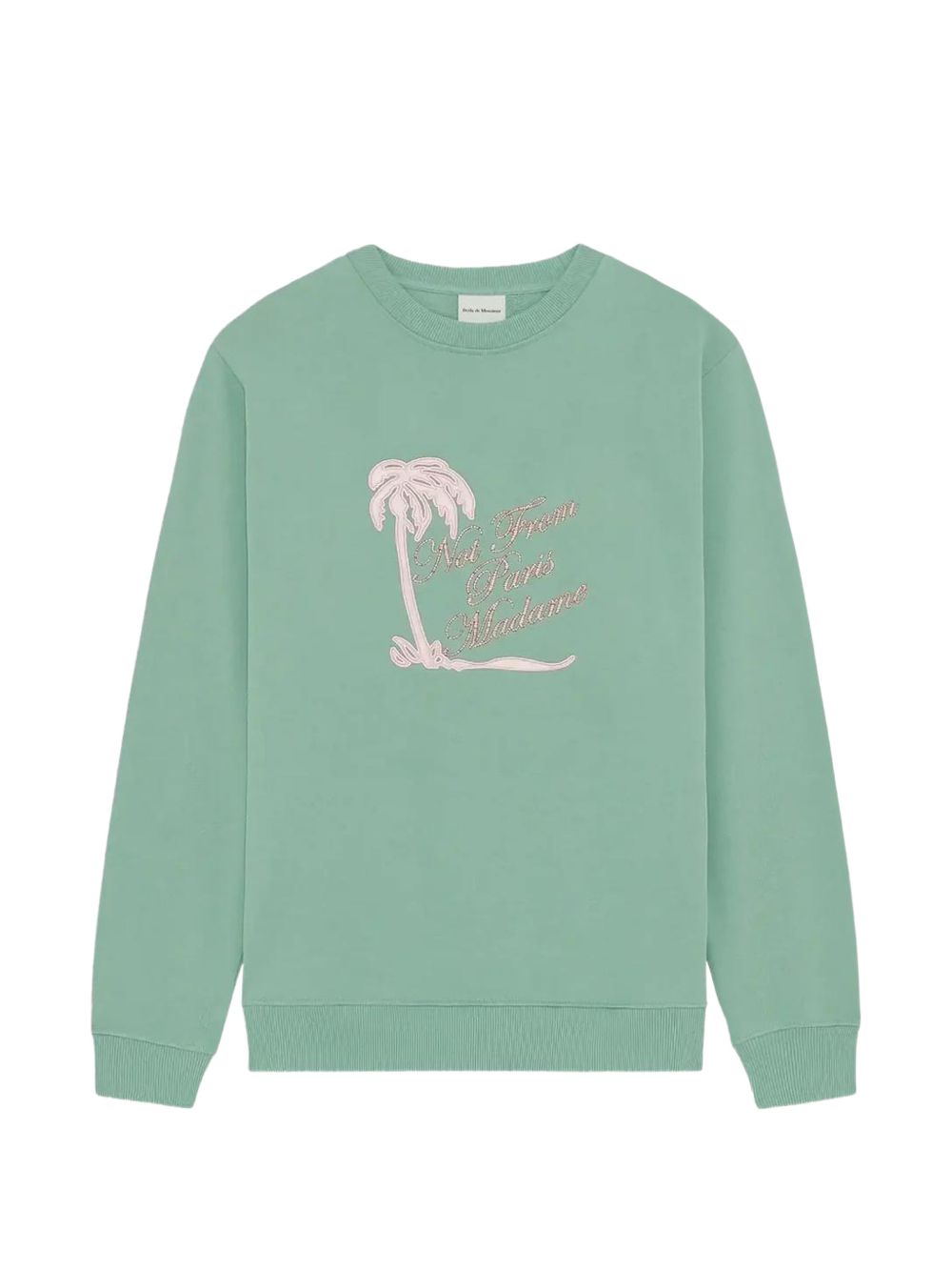 felpa slogan palmier uomo verde 