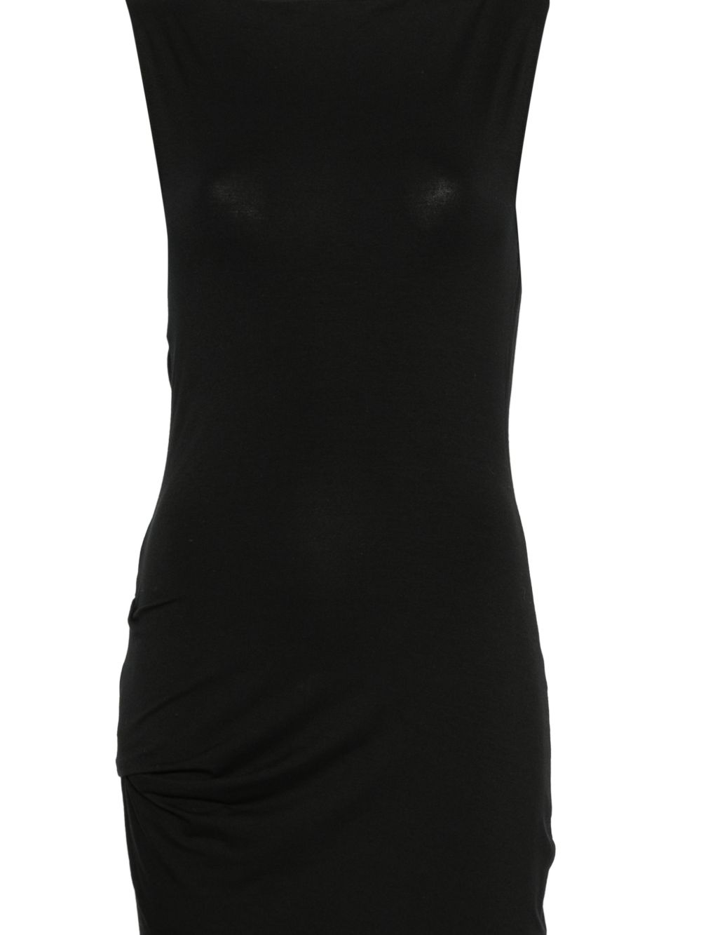 abito lungo drape donna nero 