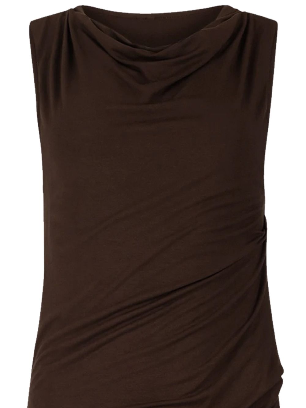 abito lungo drape donna nero 