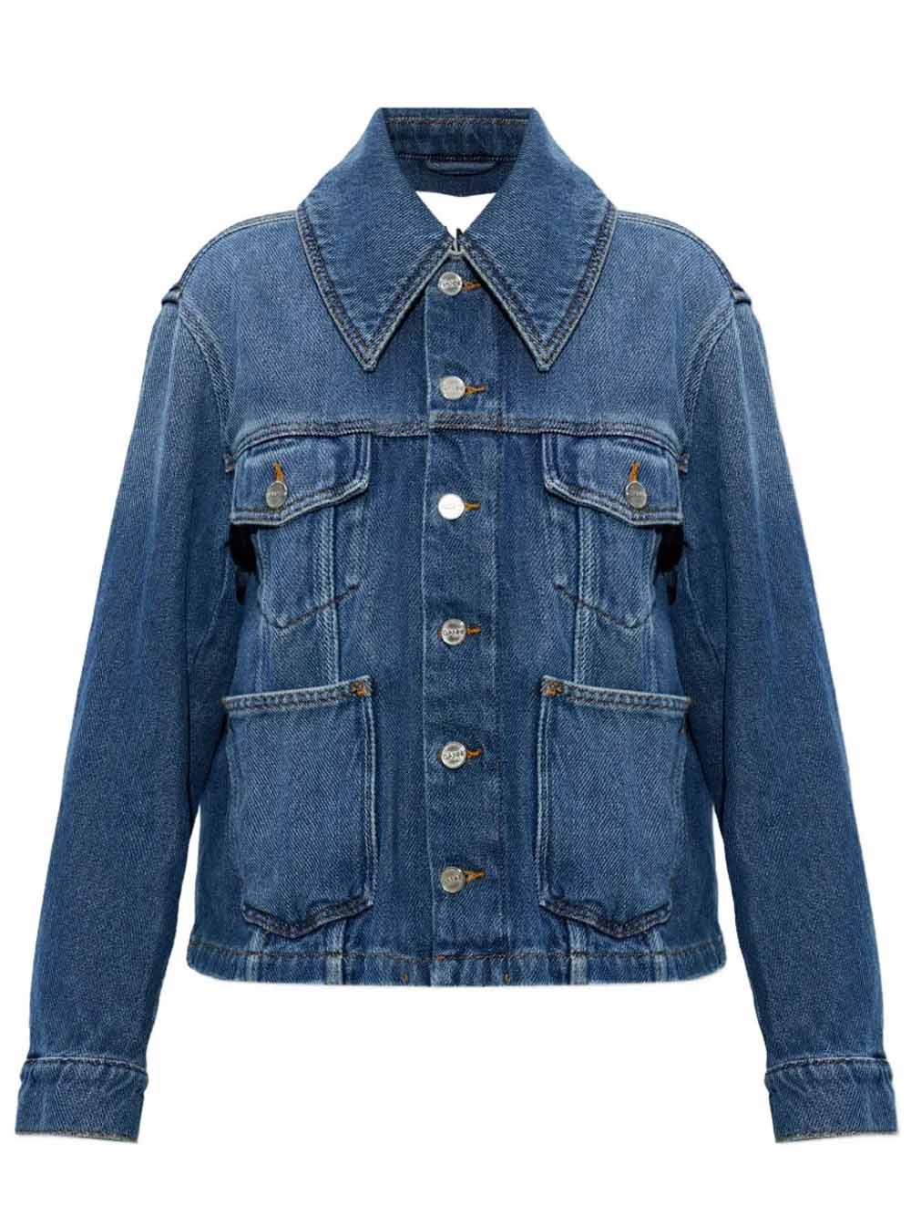 giacca denim heavy donna blu 