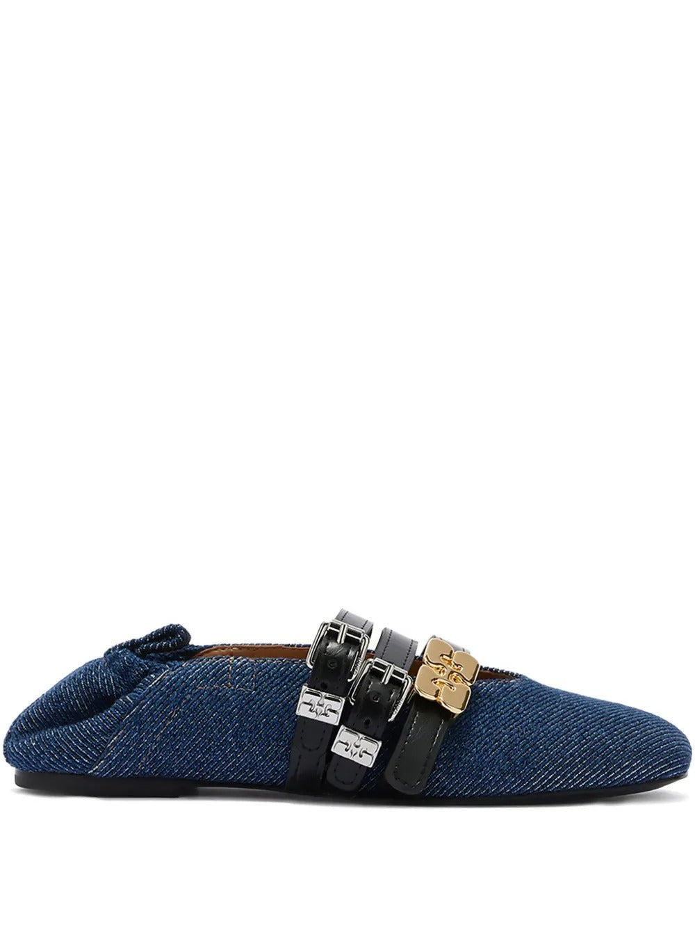 ballerine sue triple ballerina denim  donna blu 