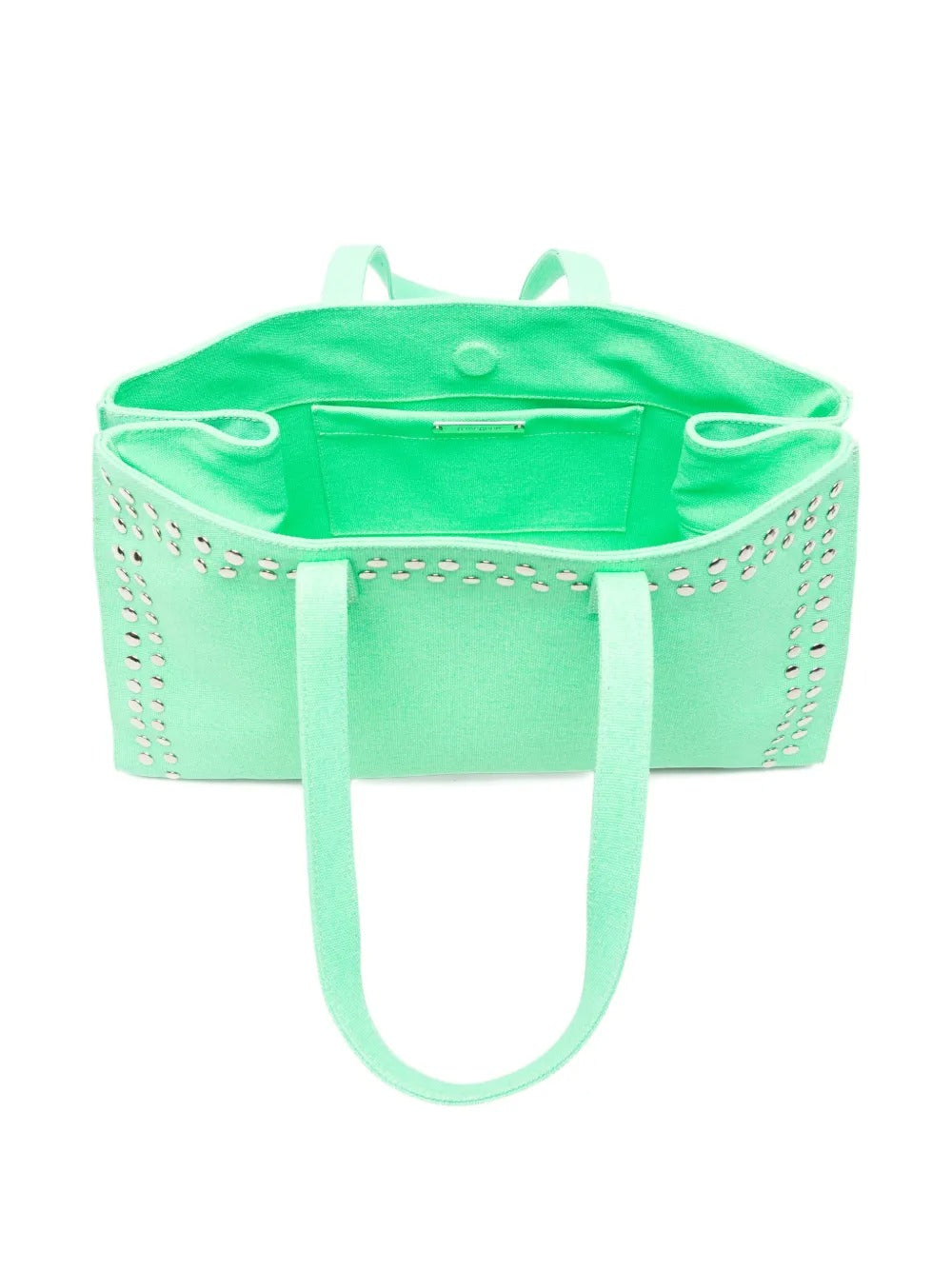 borsa midi shopper donna verde acqua 