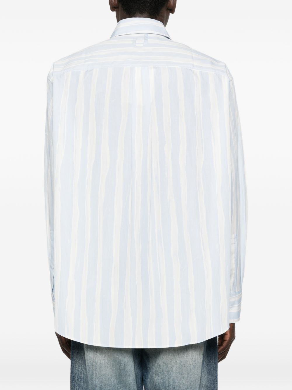 camicia camargue uomo blue e beige 