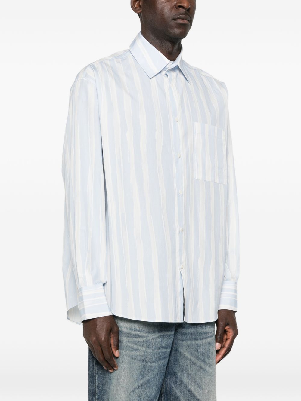 camicia camargue uomo blue e beige 