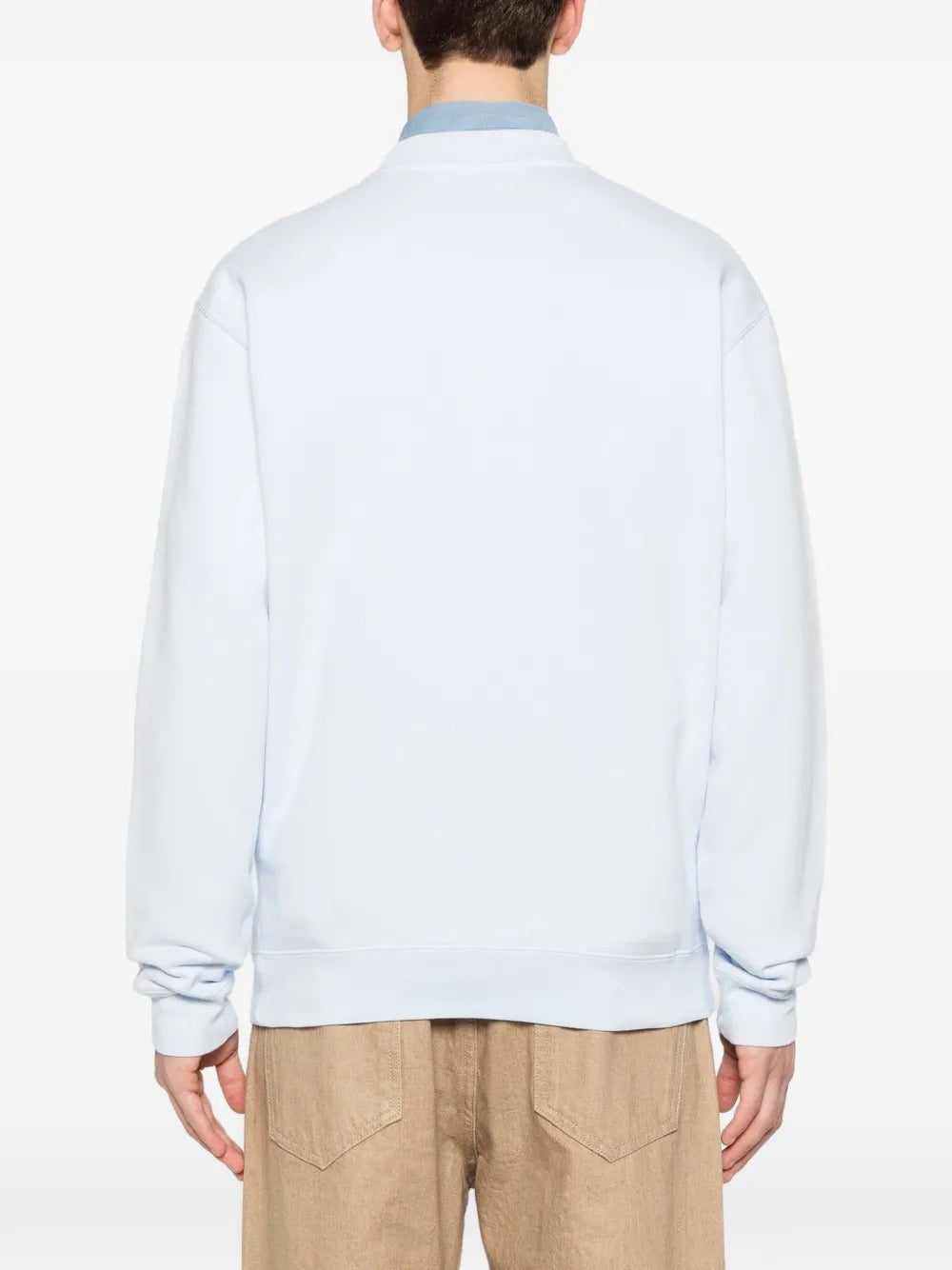 felpa le sweatshirt gros grain uomo azzurra 