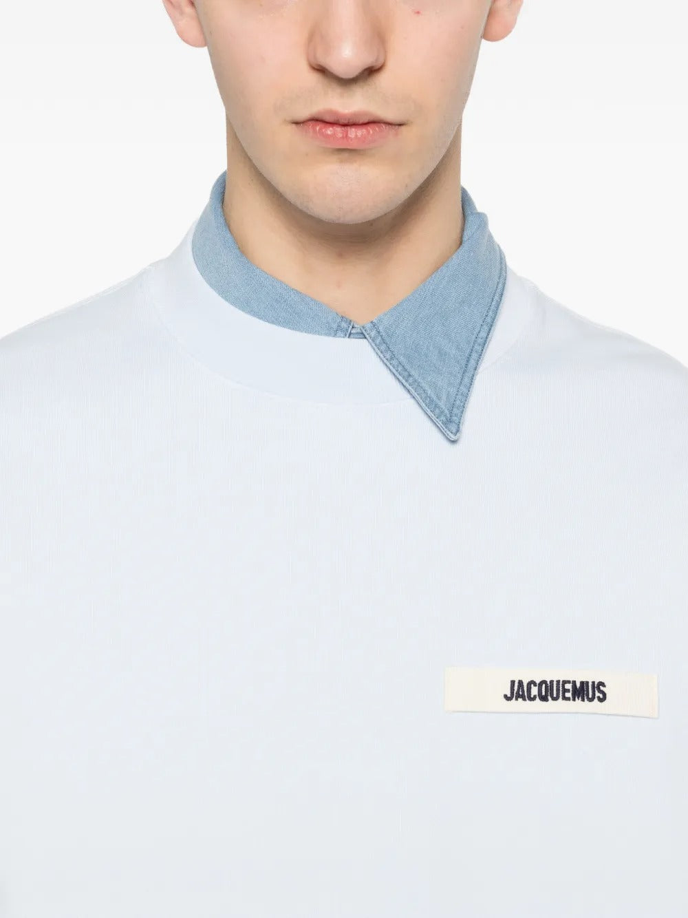 felpa le sweatshirt gros grain uomo azzurra 