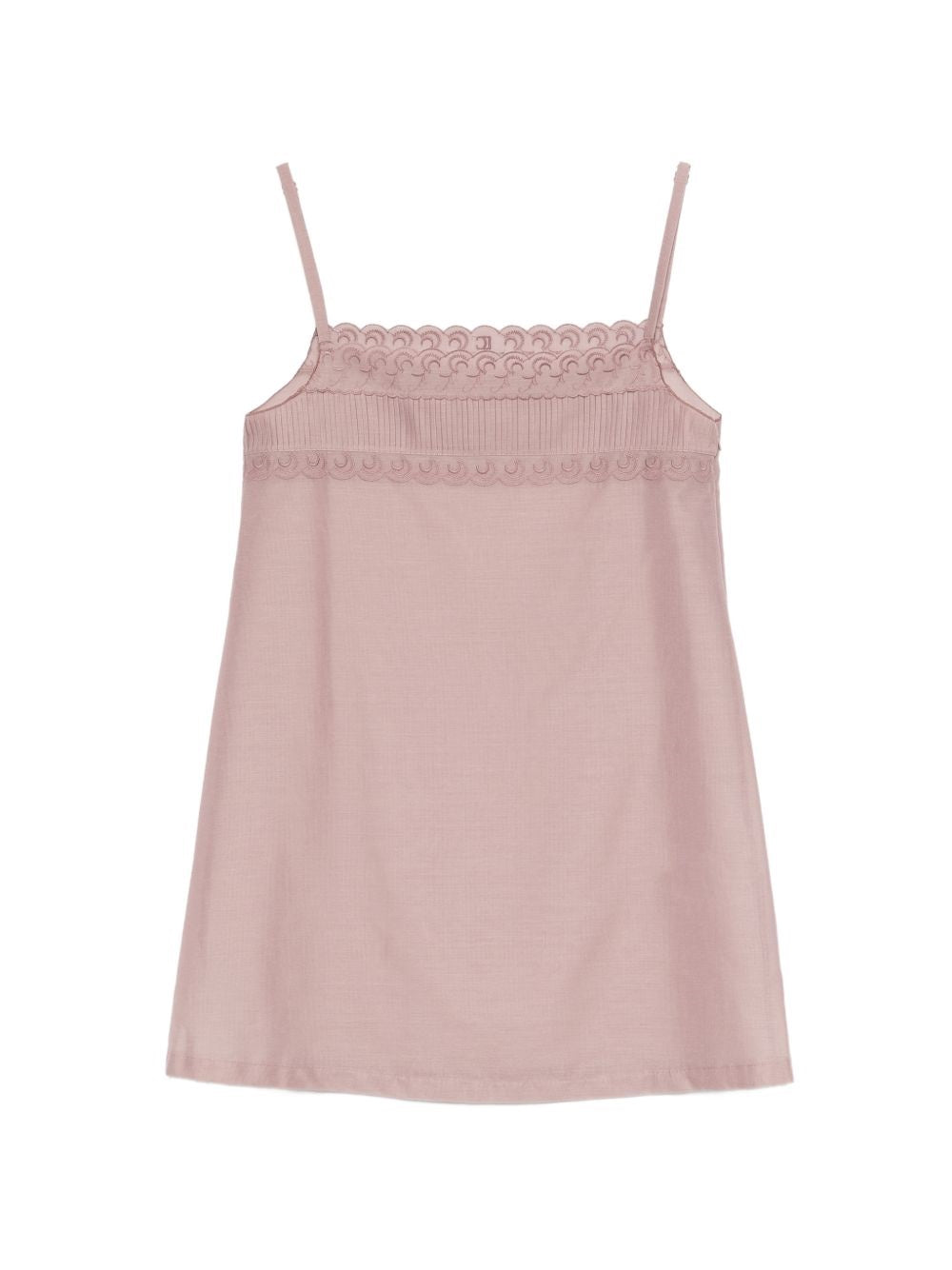 mini abito see through lace donna rosa 